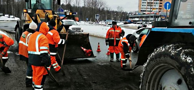 В Обнинске обновляют зеленые посадки на улице Жукова